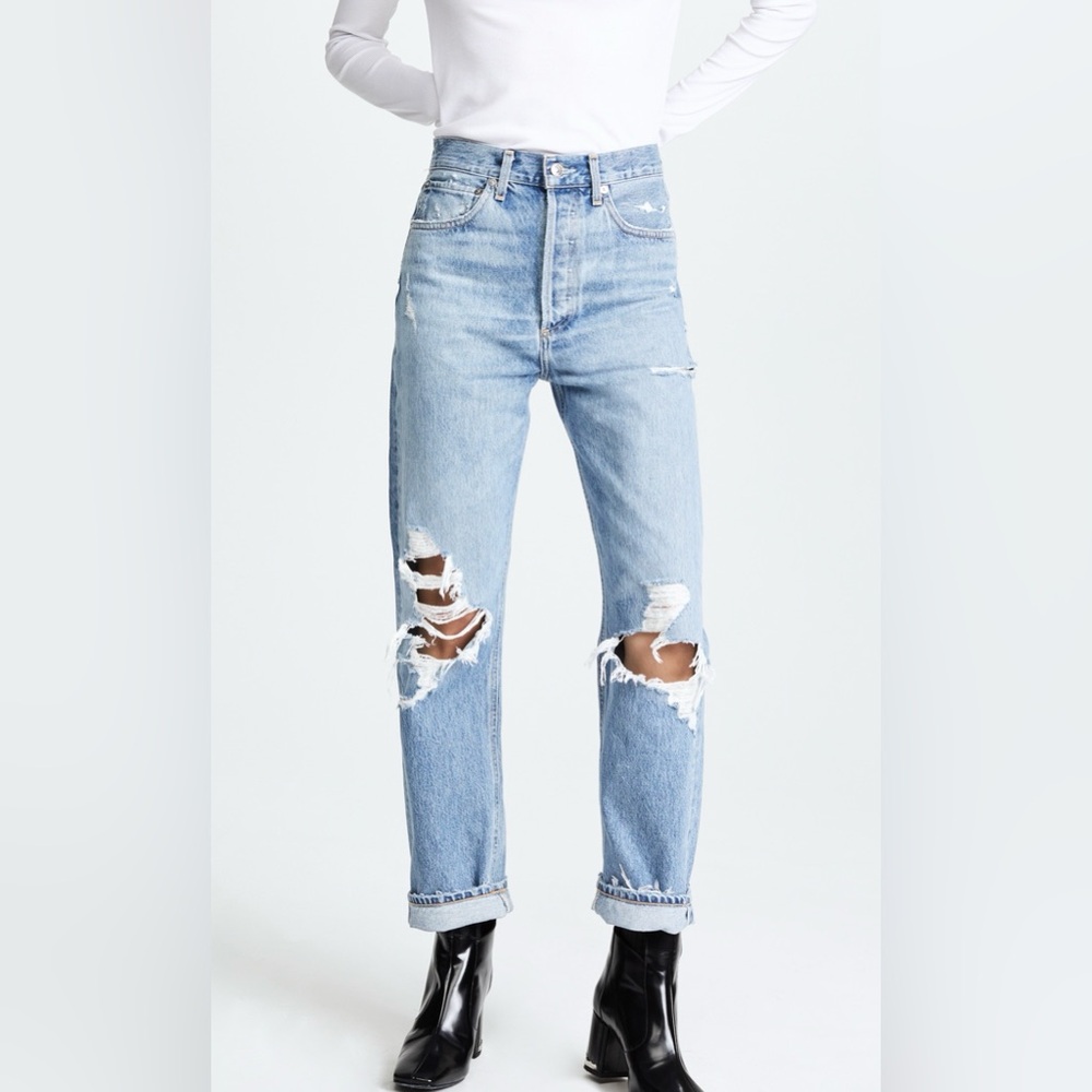 AGOLDE 90’s Mid Rise Loose Fit Jeans. Color Fall Out. Worn once.